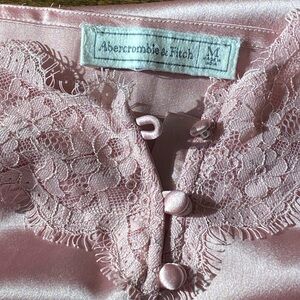 Abercrombie & Fitch Blush Satin Lace Chemise